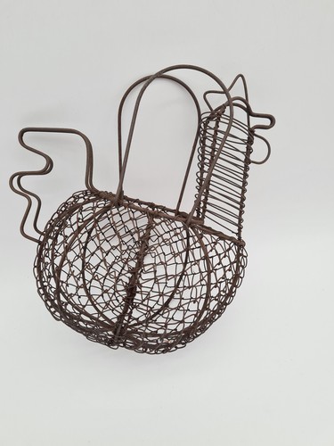 Ancien panier oeufs en - panier, à