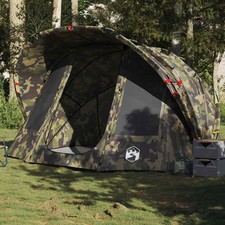 Tente de pêche 5 personnes camouflage imperméable tente de camping vidaXL