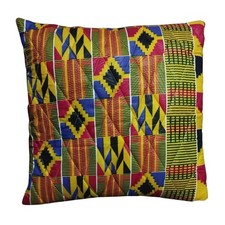 Housses de Coussins matelassées aux motifs africains