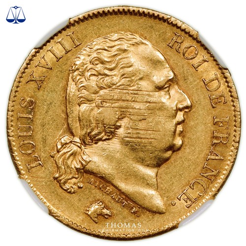 Louis xviii francs or - louis,