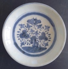 Assiette blanc bleu - assiette,