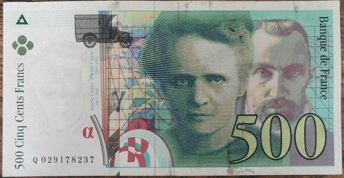Billet 500 francs pierre et - francs,