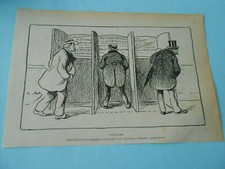 L'Isoloir nouvelles cabines aux électeurs d'Urner Humour Print 1913