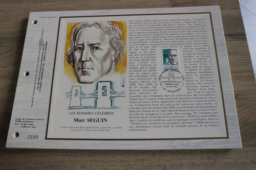 Feuillet cef 1986 premier - premier, 1er