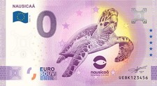 Billet Souvenir 2025 France Nausicaa Tortue