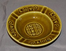 Cendrier rond ancien loto