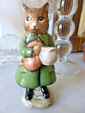 Rare figurine porcelaine anglaise Beswick Simpkin le chat. Beatrix Potter. 1975.