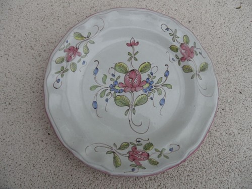 Assiette faïence vieux - en,