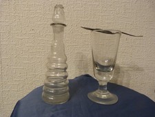 ABSINTHE : TOPETTE, VERRE et CUILLÈRE A ABSINTHE.