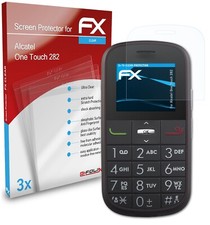 atFoliX 3x Protecteur d'écran pour Alcatel One Touch 282 clair