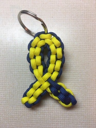 Paracord awareness ribbon - paracord,