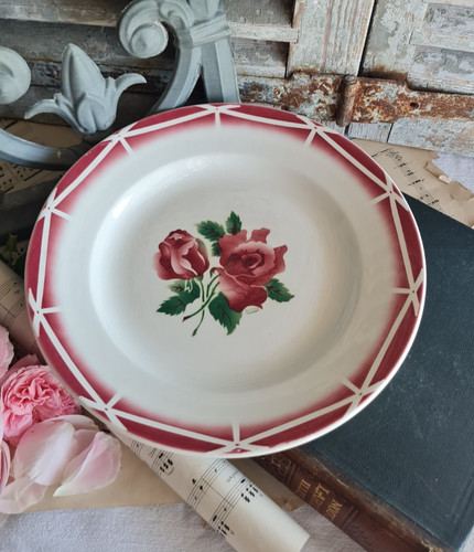 Ancien plat rond - ancien,