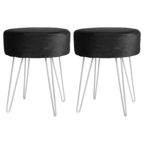 Noir argent h40 d35cm - noir/argent,