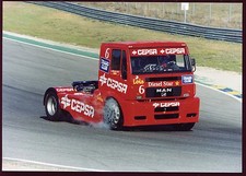 CAMION DE COURSE . L'ESPAGNOL ANTONIO ALBACETE MARTINEZ  SUR CAMION MAN .1999