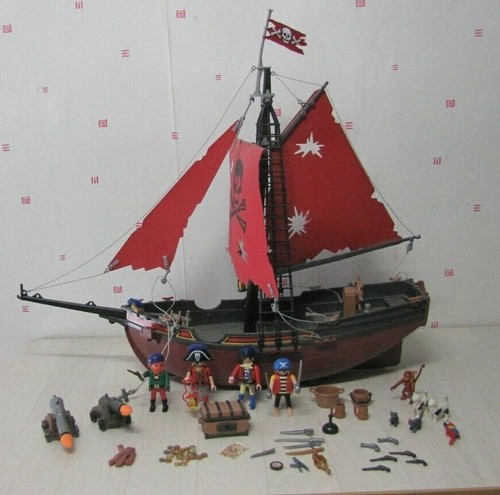 Playmobil bateau pirates avec - bateau,