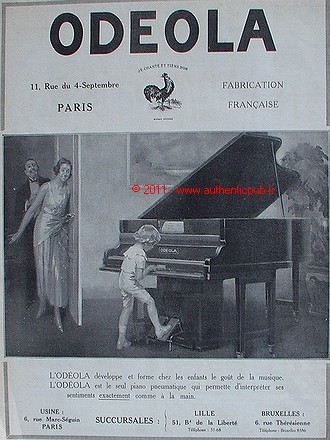 Publicite piano odeola musique - publicite,
