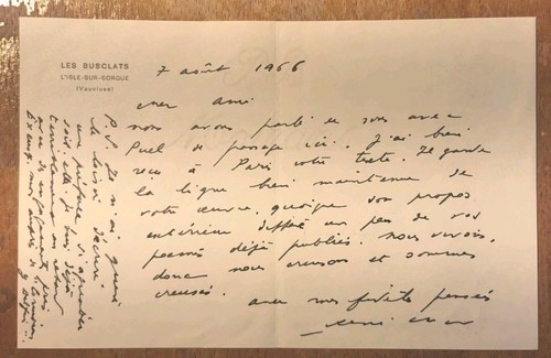 René char lettre - rené,