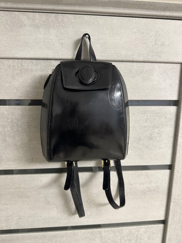 Cartier leather backpack - leather, black