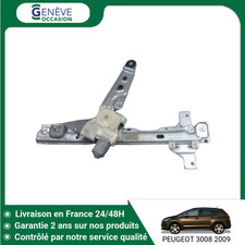 🇫🇷 MECANISME LEVE-GLACE AVANT GAUCHE PEUGEOT 3008 ➤9221FF ♻️
