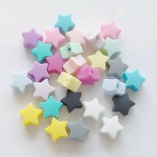 Perle en Silicone Etoile 13mm
