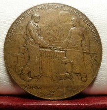 1900 37mmArt Nouveau bronze Medal Paris Universal Exhibition Metal Foundry Patey