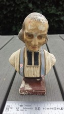 Ancien buste en plâtre polychrome de St Jean-Baptiste Marie Vianney, Curé d'Ars.