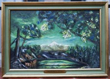 tableau de Pierre Artigue: "lac des cimes"