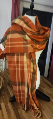 Echarpe orange brique - , et