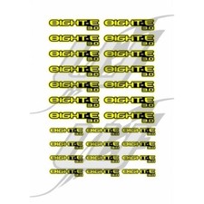 NEUF Sticker Adesivi Losi 8ight-E 3.0 Trasparente Lucido - Decal Rc
