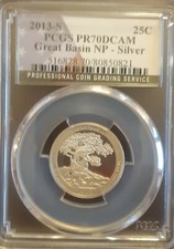 2013-S 25c Silver Great Basin NP Quarter PCGS PR70 DCAM