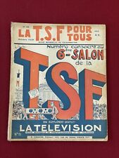 Revue Magazine Livre ancien La TSF pour Tous 1929 Numéro 58