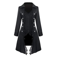 Manteau Steampunk Frack gothique avec dentelle femme baroque victorien à troi...