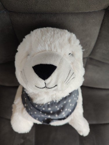 Peluche doudou phoque - , blanc