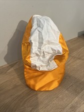 Casquette Vélo Cycliste Vintage Orange Et Blanche Polyester Et Coton