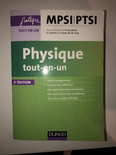 Livre physique mpsi - livre,