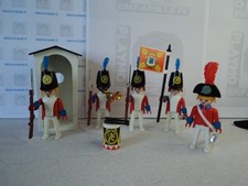 PLAYMOBIL vintage pirates lot soldats tuniques rouges guérite 3544 de 1978
