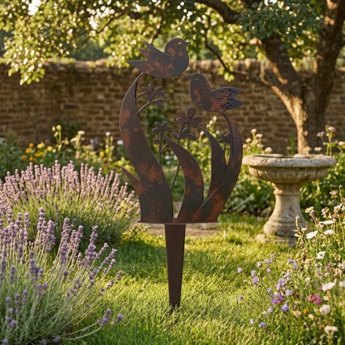 Piquet jardin oiseau - jardin, fleur