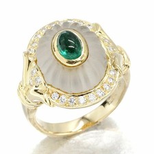 Bague diamant émeraude 18