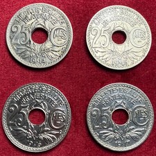 France lot 25 centimes soulignés Lindauer
