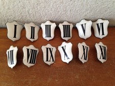Plaques émaillées Numéros Chiffres meuble de Métier clapet vintage industriel **