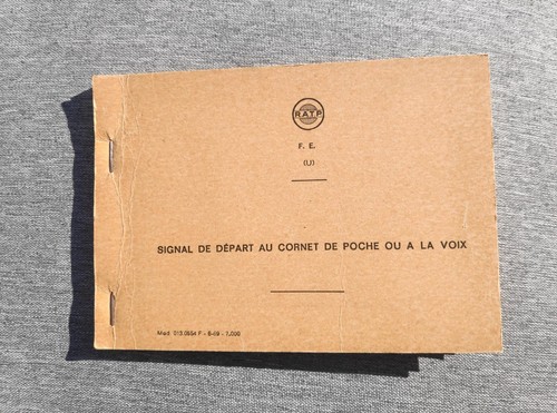 Carnet ratp signal - carnet, de