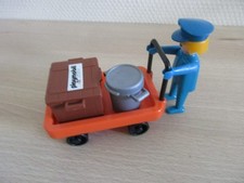 Playmobil system Vintage 1975 Chariot Caisse bagagiste - très bon état