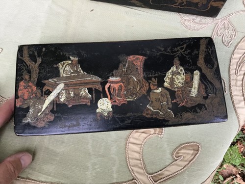 Ancien plumier carton - ancien,
