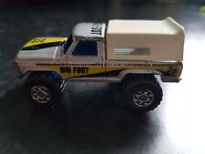 Matchbox 3" MINI PICK UP « BIG FOOT » argent 4x4 VINTAGE voiture moulé sous pression 1981 + toit