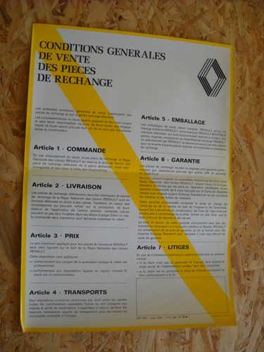 Affiche renault conditions - affiche,