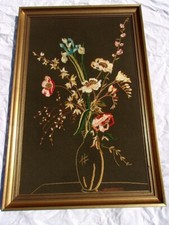 Ancien Canevas Encadré - Rose