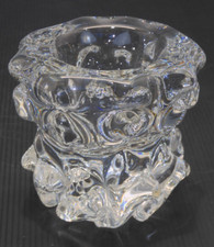 -JOLI VASE VINTAGE CRISTAL SCHNEIDER FRANCE 1960/70 COLLECTION DECO XXe    D