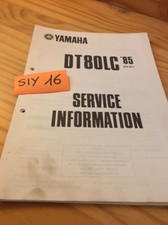 Yamaha DT80LC DTLC 80 1985 service information technique technical data FR