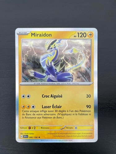 Carte pokémon miraidon - carte,