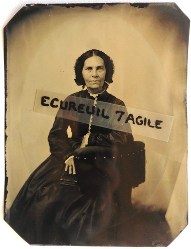 Ferrotype photo pleine - pleine, plaque